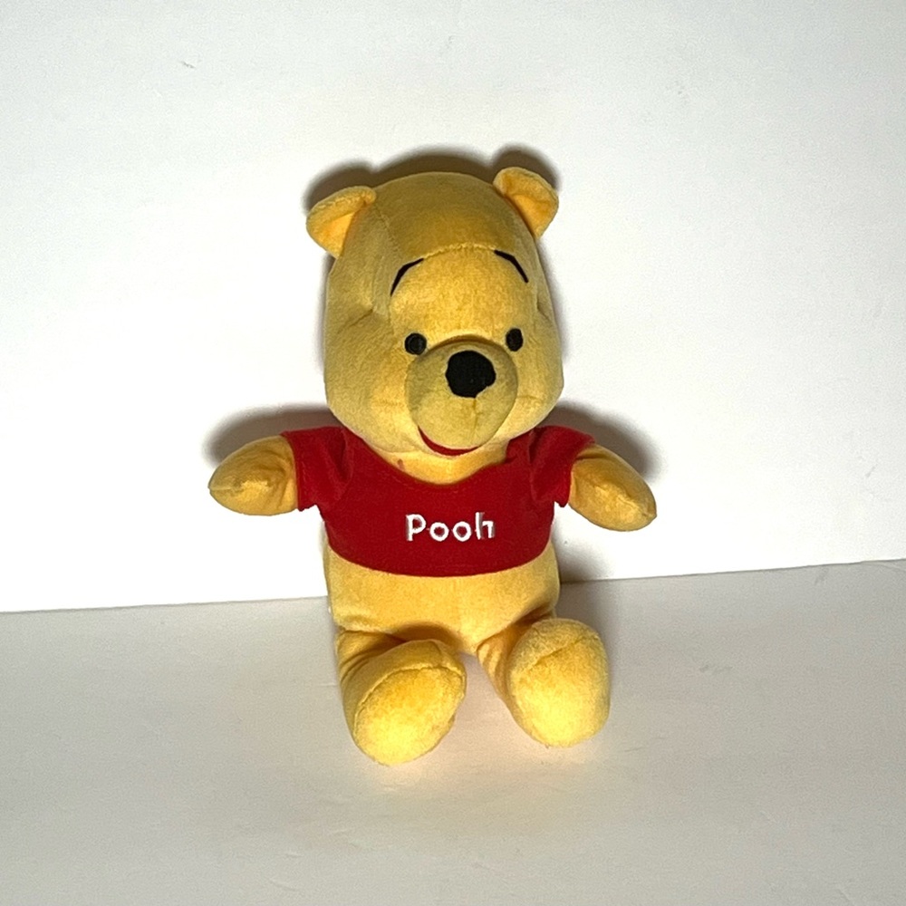 Disney Winnie the Pooh Plush - Bright Yellow and Red